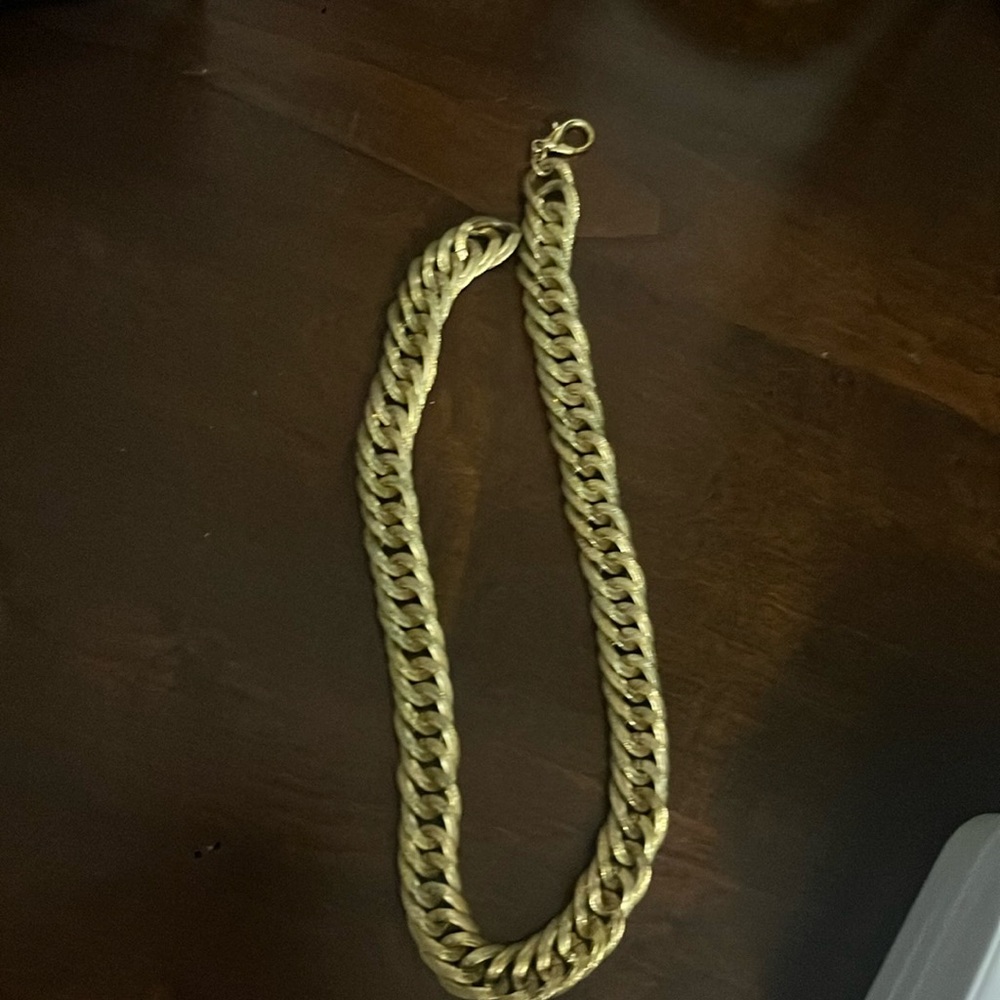 Gold costume jewelry necklace